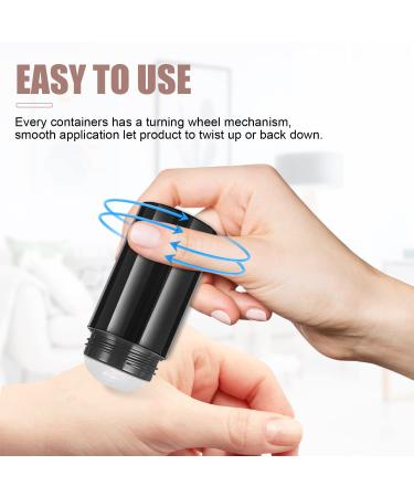 10 Pack 1 Oz /30ml Plastic Deodorant Containers Empty Round Deodorant Tube Bottles Bottom Refilling & Twist Up Stick for Deodorant Lip balm Lipstick Homemade Solid Perfume DIY Butter Stick Black - Buy Online on GoSupps.com