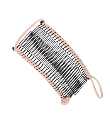 Housoutil Banana Side Comb Banana Clips for Hair Thick Wide Banana Hair Clip Stretch Banana Clips Curly Hair Clip Metal Hair Barrettes Curlers Elastic Women's Wrought Iron