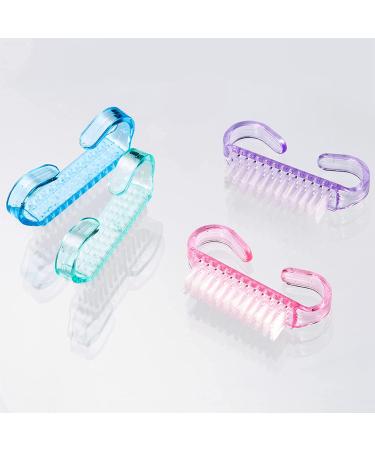 4-Piece Small Multicolor Nail Cleaning Brush Set - Handle Nail Scrubbing Brush - Buy Online on GoSupps.com