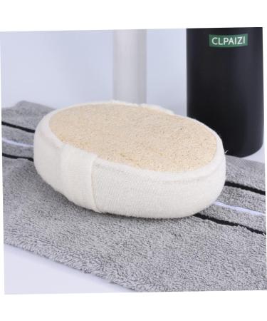 STOBAZA Natural Loofah Bath Sponges - 4 Pcs Exfoliating Shower Sponge Set for Smooth Skin | Beige Esponja para Ba arse - Buy Online on GoSupps.com