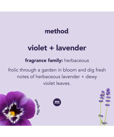 Method Foaming Hand Wash Violet + Lavender 10 oz (Pack of 3) | Biodegradable Formula | Reusable Silver Aluminum Bottle - Buy Online on GoSupps.com