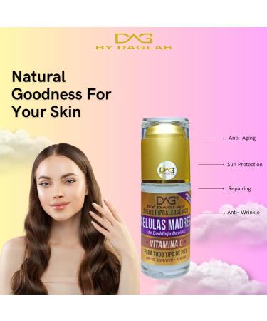 Buy Hypoallergenic Stem Cell Serum with Vitamin C & SPF 50 - UVA/UVB Protection for All Skin Types | International Shipping Available - Buy Online on GoSupps.com