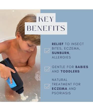 Organic Bath Powder for Sensitive Dermatitis-Prone Skin, Eczema Treatment - Adults & Kids Friendly - Buy Online on GoSupps.com