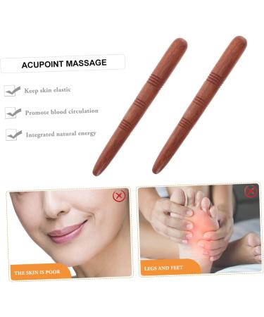2-Piece Wooden Acupuncture Massage Tools Set - Deep Tissue & Foot Massager for Pain Relief | Pentehift Roller - Buy Online on GoSupps.com