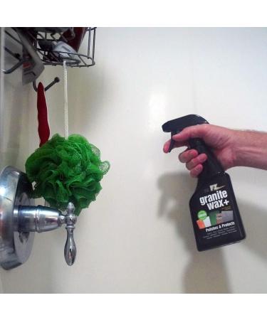 Granite Wax Plus - Streak-Free Granite Cleaner & Polish Hard Water Stain Remover | 16 oz Kitchen & Bathroom Cleaner with Carnauba Wax & Banana Scent - Buy Online on GoSupps.com