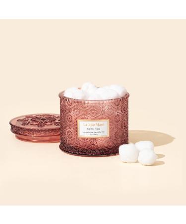 La Jolie Muse Rose Scented Candle Gifts for Women Wedding Candles Sandalwood Rose Candle 2 Wicks Luxury Candles 12 oz/340g 60 Hour Burn Time Candles for Home Scented - Buy Online on GoSupps.com