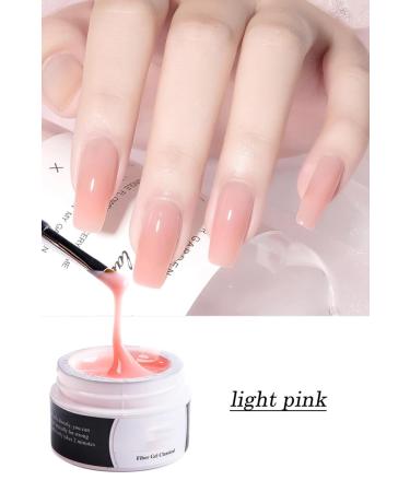 Buy Gzsyy Advanced UV Fiberglass Gel - 15ml Nail Extension Starter Set | Perfect for Geln gel - Rose Color - Buy Online on GoSupps.com