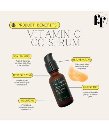 CC Serum with Vitamin C - Anti-Aging Hydration Hyaluronic Acid & Citrus Stem Cells | Vegan & Cruelty-Free | 1 fl oz Made in USA - Buy Online on GoSupps.com