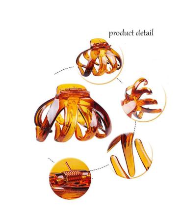 Fodattm Set of 2 Hard Plastic Octopus Hair Clips - Stylish Spider Design for Women | International Shipping Available - Buy Online on GoSupps.com