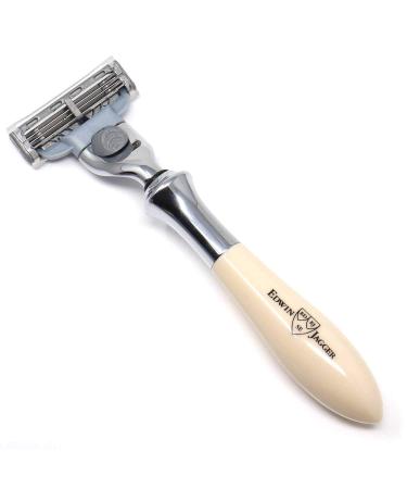 Edwin Jagger Plaza Black Marble Handle for Gillette Mach3 - Luxury Shaving Accessory - Buy Online on GoSupps.com