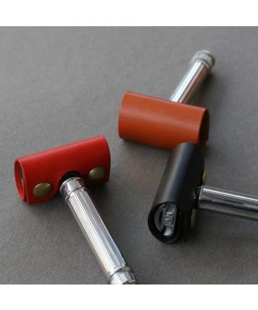Buy Sanfly Leather Double Edge Razor Head Protection Cover - Portable Safety Razor Accessories for Travel - Stylish & Durable Red - Buy Online on GoSupps.com