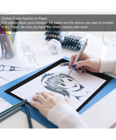 Longtereen 100 Sheets Carbon Paper for Tracing Patterns - Black Graphite Paper for Wood, Paper, Canvas Crafts - Buy Online on GoSupps.com