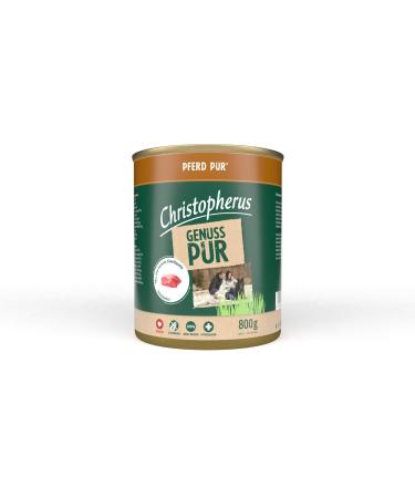 Christopherus Complete Food for Dogs Pure, Horse, 6 x 800 g