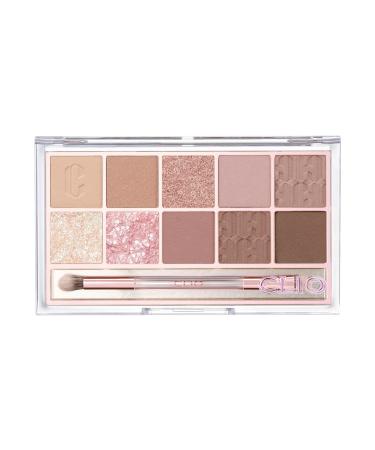CLIO Pro Eye Shadow Palette | Matte, Shimmer, Glitter, Pearls, Highly Pigments, Long-Wearing (013 PICNIC BY THE SUNSET)