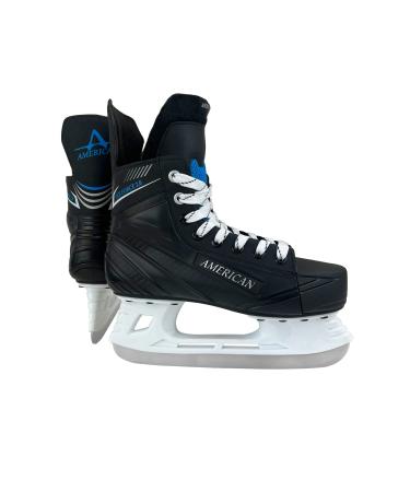 American Athletic Shoe Boy's Ice Force Hockey Skates 2 Y Black