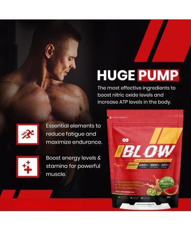 Limitless Pharma Blow Pre Workout Powder | Increased Energy Nitric Oxide Booster Enhanced Endurance Focus | L-Citrulline Beta-Alanine L-Arginine Caffeine | 50 Servings (Kiwi Watermelon) Kiwi Watermelon 50 Servings (Pack of 1) - Buy Online on GoSupps.com