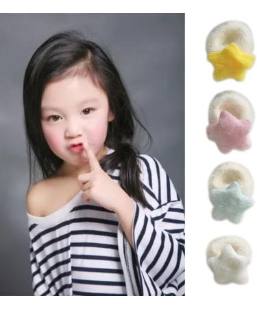 xbiez Cute Scrunchies Y2K Style Star Hair Tie Hair Rope Strong Hold Colorful Costume Star Hair Tie Scrunchie Hair Accessories Pink - Buy Online on GoSupps.com