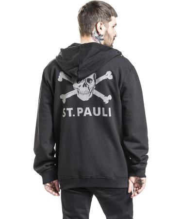 FC St. Pauli Hooded Jacket Skull - Black XXL | International Shipping Available - Buy Online on GoSupps.com