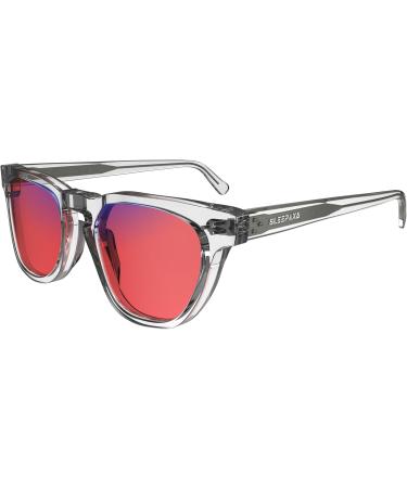 Unisex FL41 Tinted Blue Block Glasses for Migraine Relief | Lucid Clear Light Sensitivity & Photophobia Relief (Size M - Buy Online on GoSupps.com