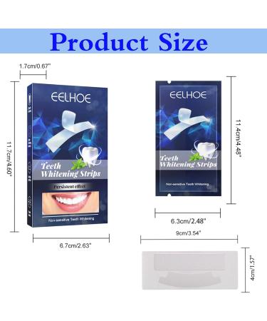 Tooth Whitening Strips - 28 Mint Flavored Strips for Effective Teeth Bleaching & Stain Removal | Brighten Your Smile International Shipping - Buy Online on GoSupps.com