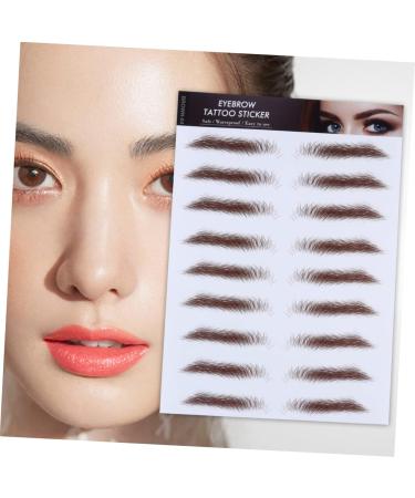 Housoutil 4pcs Eyebrow Stickers Eyebrow Stenciebrow Transfer Water Transfer Eyebrow Sticker Set Semi-permanent - Buy Online on GoSupps.com