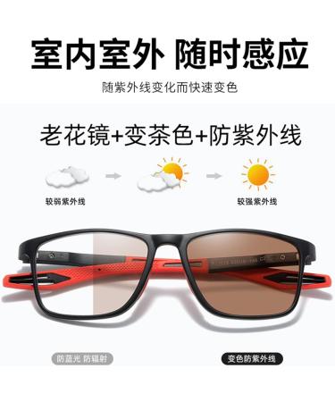 Photochrome Reading Glasses for Men & Women - Ultralight TR90 Anti-Blue Light Color Changing Gray +1.50 - Indoor & Outdoor Use - Buy Online on GoSupps.com