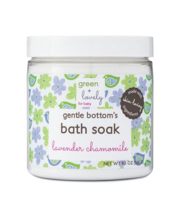 green + lovely Baby Bath Soak  Night Time Bath  Soothing Skin Irritations or Rash  Mineral Botanical Bath  Lavender German and Roman Chamomile