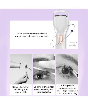 Lesunbak Heated Lash Curler | Rechargeable Eyelash Curler Heat for Eye Lashes | Long-Lasting Lash Styling Heater for Daily Commutes Working Dates Without Fan - Buy Online on GoSupps.com