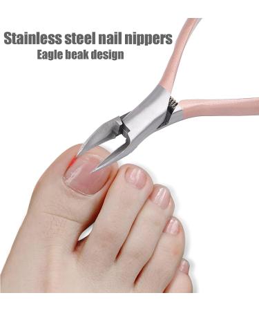 Podiatrist Toenail Clippers Professional Thick and Ingrown Toenail Clippers Ingrown Toenail Tool Kit Ingrown Toenail Removal Corrective Scissors Professional Pedicure Tools Toenail Clipper(Rose gold) - Buy Online on GoSupps.com