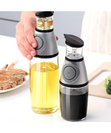 Zerodeko 3 Pcs Oil Can Olive Oil Bottle Terrariums Oil Cruet Dispenser Pressure Measuring Oil Bottle Oil Dispenser Bottle Oil Storage Bottle Seasoning Bottles Kitchen Oil Glass Plastic 28.5X6.7X6.7CMx3pcs Greyx3pcs - Buy Online on GoSupps.com