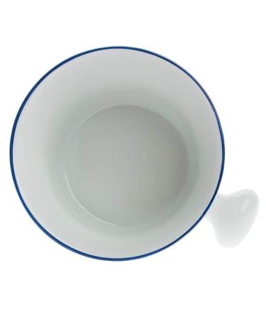 Fendrihan Hand-Painted Dark Blue Porcelain Apothecary Shaving Mug | Premium Shaving Accessories Worldwide Shipping - Buy Online on GoSupps.com