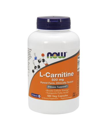 Now Foods L-Carnitine 500 mg 180 Capsules - Buy Online on GoSupps.com