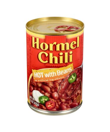 Hormel Chili Hot with Beans, 15 Ounce (Pack of 6)