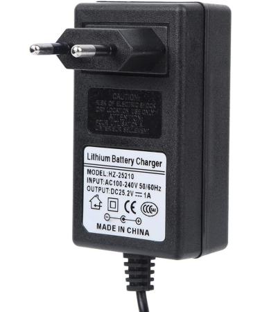 Universal 100-240V Massage Device Charger Adapter - Portable Plastic Massager Pistol Charger for Professional Salon Use (EU Standard 25.2V) - Buy Online on GoSupps.com