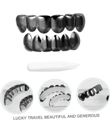 Shop Gadpiparty Gold Hip-Hop Tooth Grills & Brace Sets - 18K Galvanized Copper Tooth Covers - Stylish Punk Decor - Buy Online on GoSupps.com