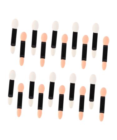 Hemoton 60 Pcs Eyeshadow Brush Kit Professional Double- End Eyeshadow Brushes Eye Shadow Sponge Applicator