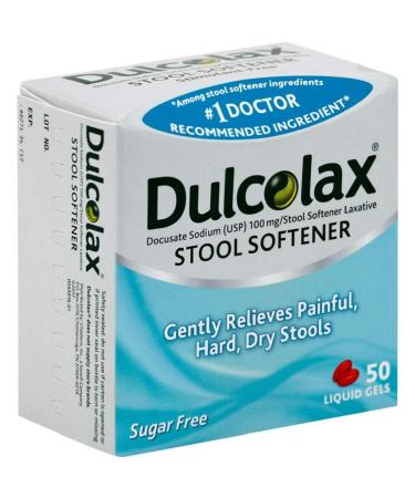 DulcoLax Stool Softener Sugar Free 50 Liquid Gels