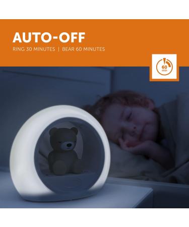 Zuzu Night Light Billy the Bear - Adjustable Brightness Automatic Shutdown | Soft Baby Fleece | Wine-Activated Comfort for Kids Scare Away the Dark! - Buy Online on GoSupps.com