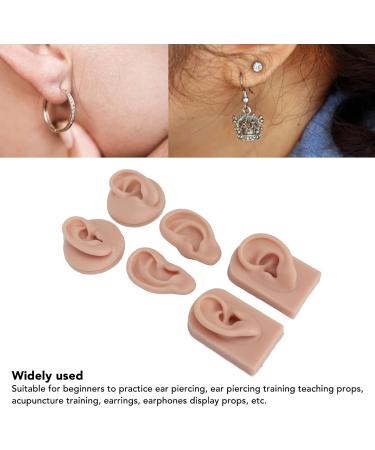3 Pairs of Silicone Ear Models for Otoplasty & Acupuncture - Soft Flexible Jewelry Display & Piercing Practice - Buy Online on GoSupps.com