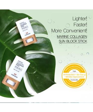 Marine Collagen Sun Stick SPF50 PA++++ 15g 0.5 oz. | Portable Daily Protection Moisturizing & Skin-Calming Non-Sticky Smooth Finish 0.53 Ounce (Pack of 1) - Buy Online on GoSupps.com