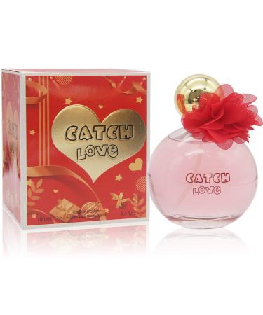 CATCH LOVE SP EAU DE PARFUM FOR HER. SPRAY 3.4 FL. OZ. Floral Fruity fragrance for women.
