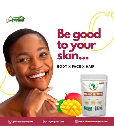 Authentic Organic Raw Mango Butter 0.5 LB - Unrefined Pure Butter for DIY Face Body & Hands - Creamy African Import - Resealable Bag - Buy Online on GoSupps.com