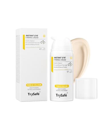 1.06oz PDRN & Calcium Temporary Eye Tightener - Reduce Eye Bags Puffy Eyes Dark Circles & Firm Wrinkle Smile Line Instantly* | Hyaluronic Retinol Niacinamide Kojic Collagen Caffeine 1.06 Fl Oz (Pack of 1) Light Brown