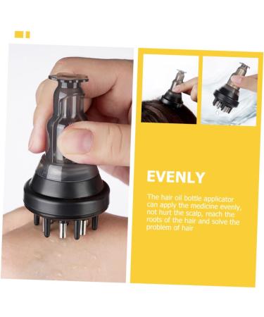 Durable Scalp Applicator Essential Oil Device - Comb & Massager for Scalp Care | 4x4cm Black - Buy Online on GoSupps.com