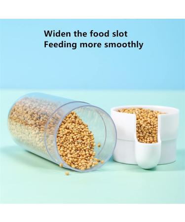 Birds Automatic Water & Feed Dispenser for Parrots & Pigeons - 2 Piece Set (White & Blue) - Ideal for Ornamental Birds - Buy Online on GoSupps.com