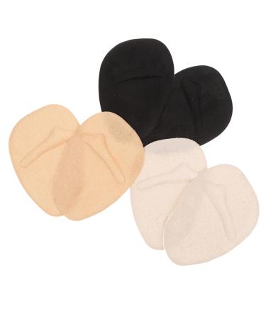 3 Pairs High Heels Forefoot Pad Metatarsal Pads Women Shoe Inserts Cushion Heel Inserts for Women Heel Pads Womens Heels Front Foot Pads Invisible Gel Bottom Pad Girl Child