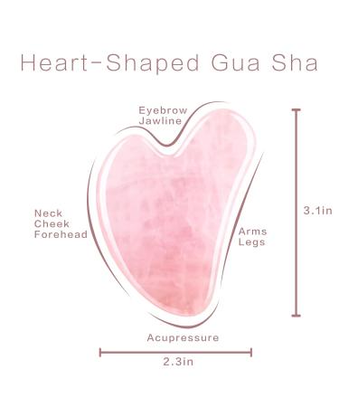 Shop Gua Sha Facial Tools - Rose Quartz & Pink Gua Sha Stones for Puffy Eyes & Jawline Sculpting | International Shipping Available - Buy Online on GoSupps.com