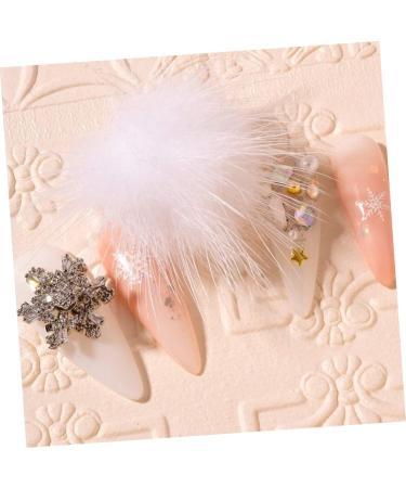 FRCOLOR 18 Pieces Hair Balls Accessories for Nails Shoes Bobble Balls Fur Bobble DIY Nail Art Set Artificial Nails Set Decorative Nail Hair Ball Nail Art Decor Winter Plush Ball Hat - Buy Online on GoSupps.com