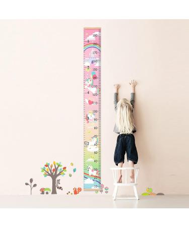 HIFOT Unicorn Kids Growth Chart | Height Measuring Wall Hanging Ruler for Girls Bedroom Decor - 74.8'' * 7.87 - Buy Online on GoSupps.com
