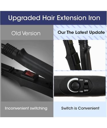 Hair extension iron Pro Hair Extensions Tool Fusion Heat Iron Connector Tool Variable Constant Heat Hair Extension Iron Keratin Bonding Tools(Pink 100g baijiao) - Buy Online on GoSupps.com